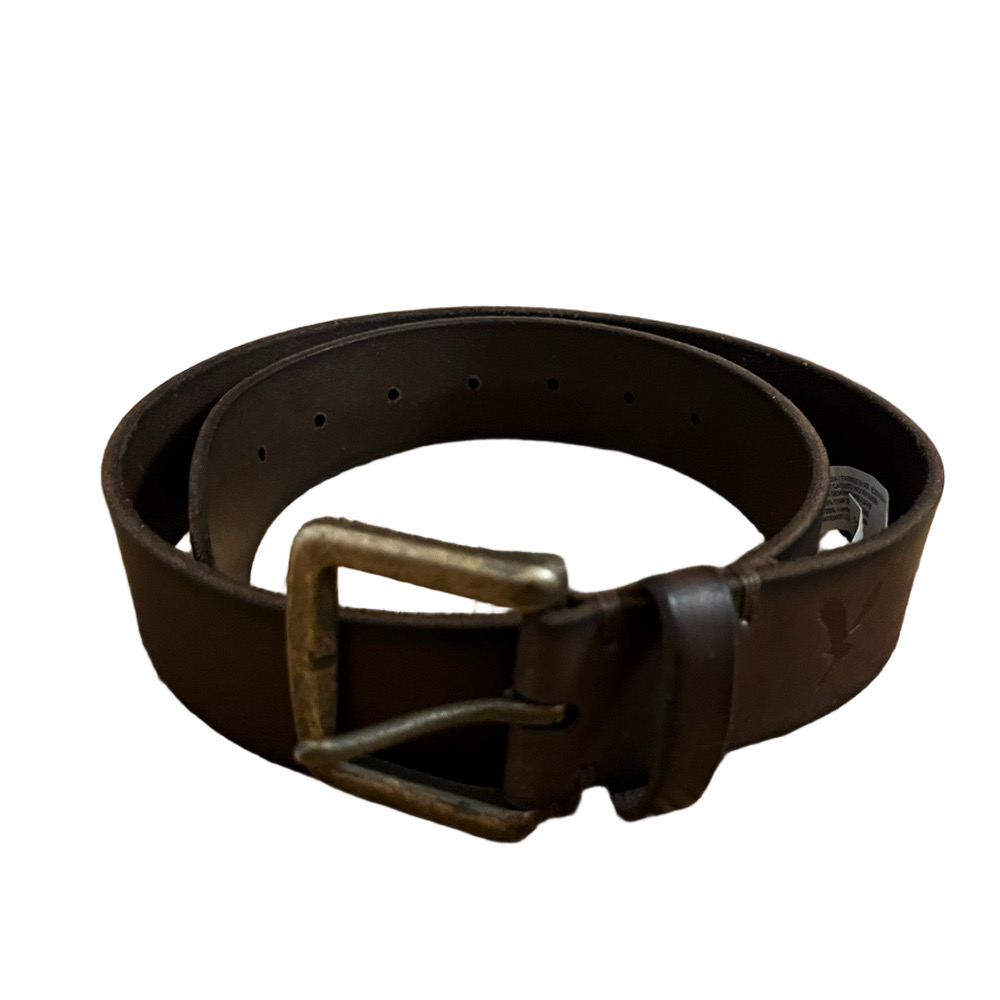 🆕 AE Wide Leather Brown Belt